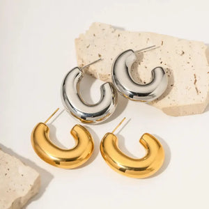 Chunky Hoop Earrings (1pc)