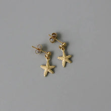 Load image into Gallery viewer, Starfish &amp; Seashell Drop Earring (2pc set)
