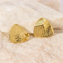 Load image into Gallery viewer, Geometric Gold Stud Earrings
