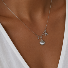 Load image into Gallery viewer, Seashell &amp; Starfish Necklace (1pc)
